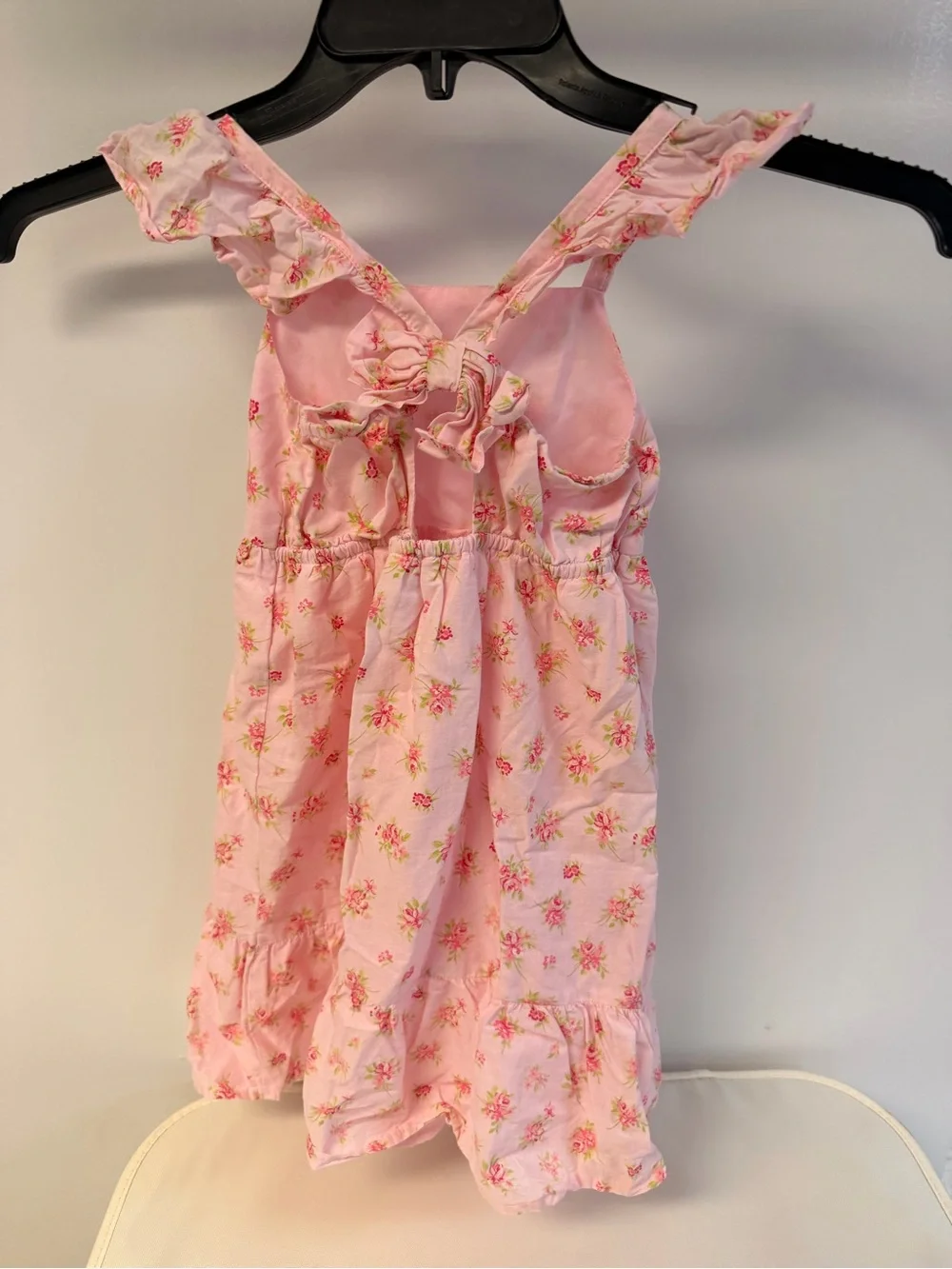 The Children's Place Pink Floral Ruffle-strap Dress